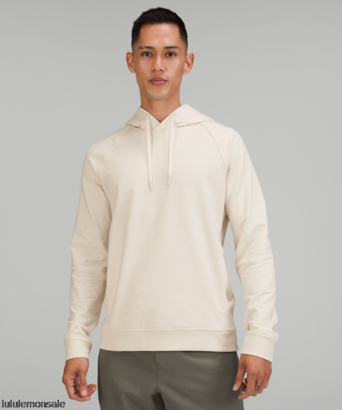 Lululemon Verkauf DELULU630 | City Sweat Pullover Hoodie French Terry Weiß Opal